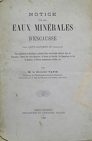 Notice sur les eaux minérales d'Encausse près Saint-Gaudens (Hte-Garonne)