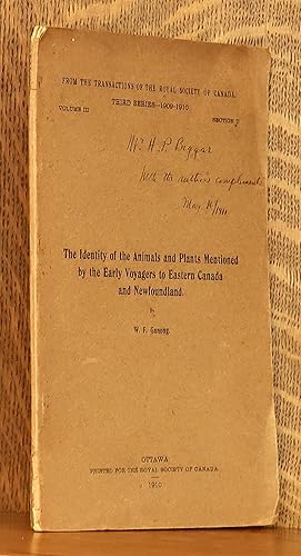 THE IDENTITY OF THE ANIMALS AND PLANTS MENTIONED BY THE EARLY VOYAGERS TO EASTERN CANADA AND NEWF...