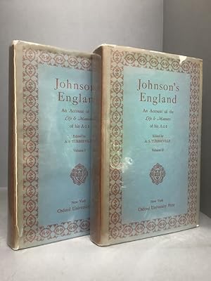 Image du vendeur pour JOHNSON'S ENGLAND: An Account of the Life & Manners of His Age (2 Vols) mis en vente par Chaucer Bookshop ABA ILAB