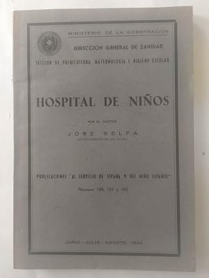 Seller image for HOSPITAL DE NIOS for sale by LIBRERIA CLIO
