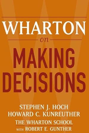 Seller image for Wharton On Making Decisions for sale by GreatBookPrices