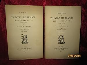 Imagen del vendedor de HISTOIRE du THEATRE EN FRANCE des ORIGINES au CID 1398 - 1636 - TOMES I & II a la venta por LA FRANCE GALANTE