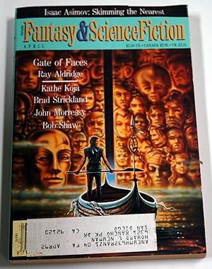 Imagen del vendedor de The Magazine of Fantasy and Science Fiction April 1991 a la venta por Preferred Books