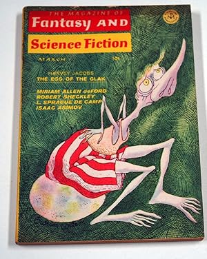 Seller image for The Magazine of Fantasy and Science Fiction; March 1968 for sale by Preferred Books