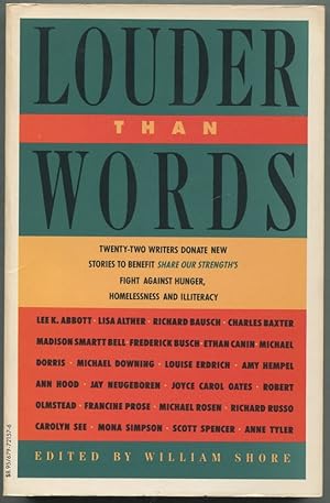 Seller image for Louder Than Words: 22 Authors Donate New Stories to Benefit, Share Our Strengths, Fight Against Hun Ger, Homelessness for sale by BOOKQUEST