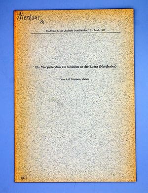 Ein Viergötterstein aus Sinsheim an der Elsenz (Nordbaden); Sonderdruck aus "Badische Fundberichte";