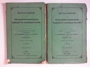 Quellensammlung der Schleswig-Holstein-Lauenburgischen Gesellschaft für vaterländische Geschichte...