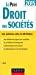 Seller image for Le Petit Droit Des Socits : Les Notions Cls En 20 Fiches for sale by RECYCLIVRE