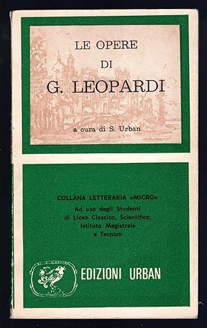 Bild des Verkufers fr Le opere di G. Leopardi zum Verkauf von Sergio Trippini