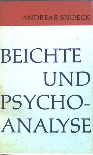 Imagen del vendedor de Beichte und Psychoanalyse. a la venta por books4less (Versandantiquariat Petra Gros GmbH & Co. KG)