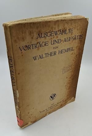 Ausgewählte Vorträge und Aufsätze.