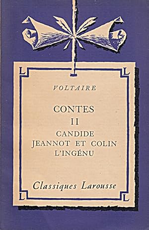 Seller image for Contes: 2. Candide. Jeannot et Colin. L'Ingnu for sale by Die Buchgeister