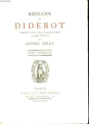 Romans de Diderot. TOME II : La Religieuse