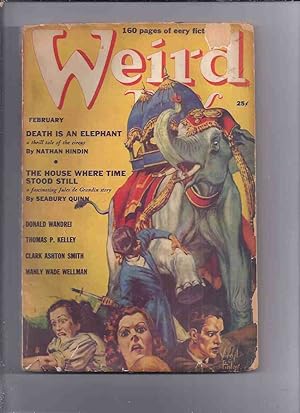Bild des Verkufers fr Weird Tales Magazine ( Pulp ) / Volume 33 ( xxxiii ) # 2 February 1939 ( I Found Cleopatra [conc]; The King and the Oak [poem]; Double Shadow; The Lamp /&/ Zaman's Hill [poems], The Last Horror, etc) zum Verkauf von Leonard Shoup