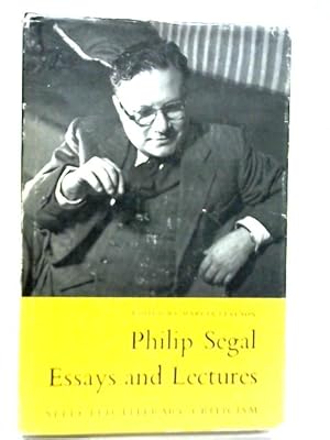 Bild des Verkufers fr Philip Segal: Essays and Lectures zum Verkauf von World of Rare Books