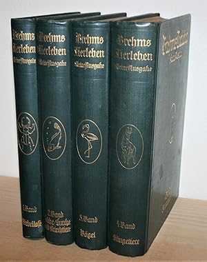 Imagen del vendedor de Brehms Tierleben. Kleine Ausgabe fr Volk und Schule. Erster bis Vierter (1.-4.) Band. a la venta por Antiquariat Gallenberger