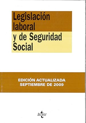 Bild des Verkufers fr Legislacin laboral y de Seguridad Social (Derecho - Biblioteca De Textos Legales) zum Verkauf von Papel y Letras