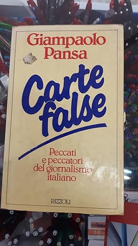 Seller image for CARTE FALSE for sale by Libreria D'Agostino