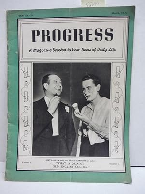 Progress Magazine Vol. I - No. 1 (March, 1937)