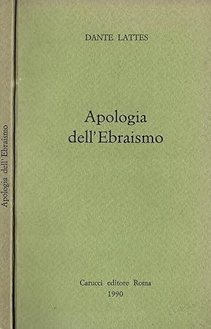 Bild des Verkufers fr Apologia dell'Ebraismo zum Verkauf von Biblioteca di Babele
