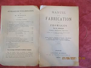 Bild des Verkufers fr Manuel de fabrication des fromages. Quatrime dition. zum Verkauf von LE MUSEE DU LIVRE