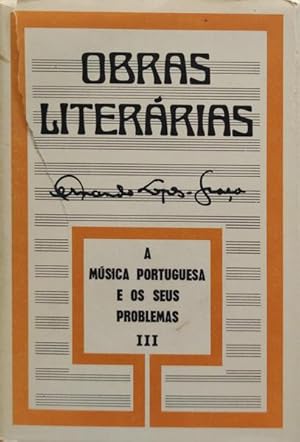 Bild des Verkufers fr A MSICA PORTUGUESA E OS SEUS PROBLEMAS III. zum Verkauf von Livraria Castro e Silva