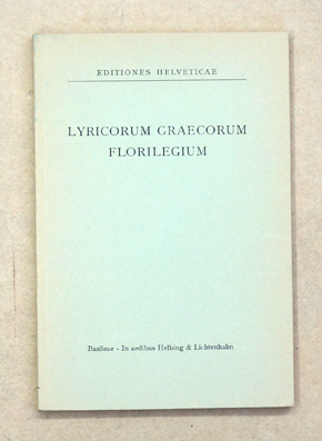 Lyricorum graecorum florilegium.