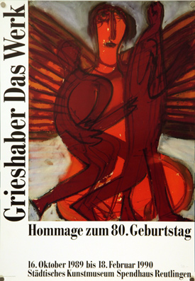 Plakat - Grieshaber - Das Werk. Hommage zum 80. Geburtstag. Offset.