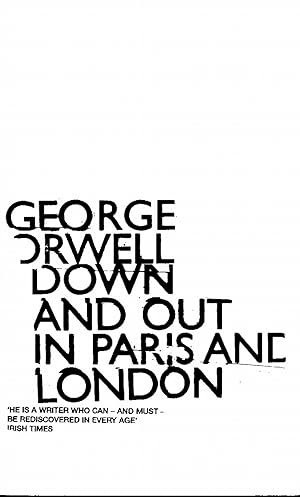 Seller image for Down And Out In Paris And London : for sale by Sapphire Books