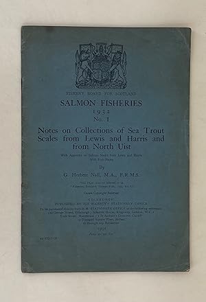 Imagen del vendedor de Notes on Collections of Sea Trout Scales from Lewis and Harris and from North Uist etc. a la venta por Leakey's Bookshop Ltd.