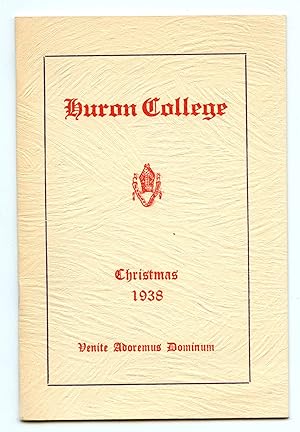 Imagen del vendedor de Huron College Christmas 1938 a la venta por Attic Books (ABAC, ILAB)