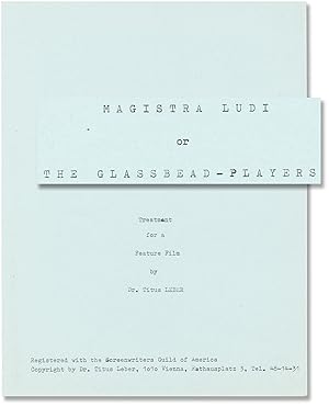 Magistra Ludi: Die Glasperlenspieler [Master of the Game: The Glass Bead Game] (Two original film...