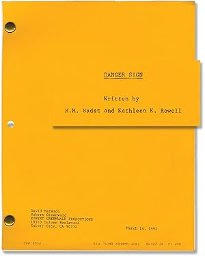 Bild des Verkufers fr Hear No Evil [Danger Sign] (Original screenplay for the 1993 film) zum Verkauf von Royal Books, Inc., ABAA