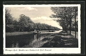Bild des Verkufers fr Ansichtskarte Bingen, Uferpartie am Fluss, Dampfer unterwegs zum Verkauf von Bartko-Reher