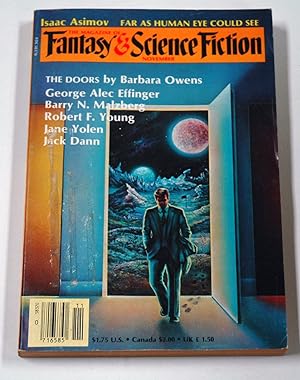 Imagen del vendedor de THE MAGAZINE OF FANTASY AND SCIENCE FICTION NOVEMBER 1984 a la venta por Preferred Books