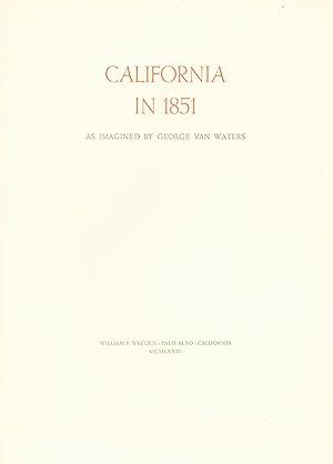 Image du vendeur pour California in 1851 mis en vente par Eureka Books