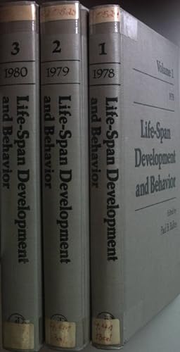 Life Span Development and Behavior (3 vols./ 3 Bände)