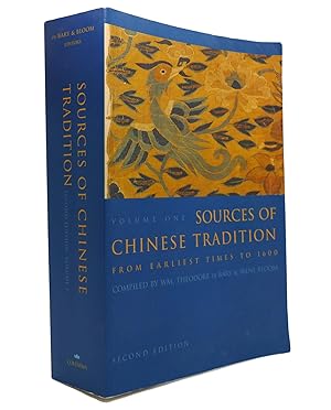 Imagen del vendedor de SOURCES OF CHINESE TRADITION, VOL. 1 a la venta por Rare Book Cellar