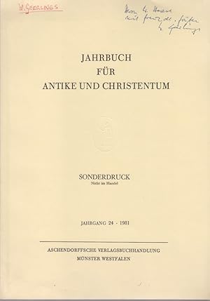 Hiob und Paulus. [Aus: Jahrbuch für Antike und Christentum, Jg. 24, 1981]. Theodizee und Paulinis...