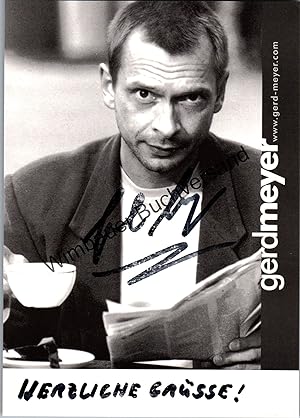 Bild des Verkufers fr Original Autogramm Gerd Meyer /// Autograph signiert signed signee zum Verkauf von Antiquariat im Kaiserviertel | Wimbauer Buchversand