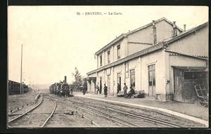 Ansichtskarte Provins, La Gare, Bahnhof