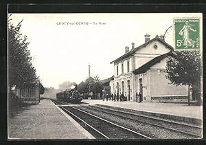 Ansichtskarte Crouy-sur-Ourcq, La Gare, Bahnhof