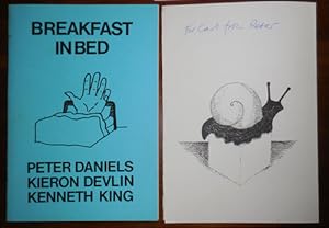 Bild des Verkufers fr Breakfast In Bed (Inscribed by Peter Daniels and with an Original Typed Signed Poem by Kieron Devlin laid in) zum Verkauf von Derringer Books, Member ABAA