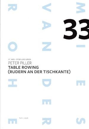 Imagen del vendedor de Table Rowing (Rudern an der Tischkante). a la venta por Antiquariat Querido - Frank Hermann