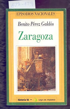 Bild des Verkufers fr ZARAGOZA (EPISODIOS NACIONALES) zum Verkauf von Libreria 7 Soles