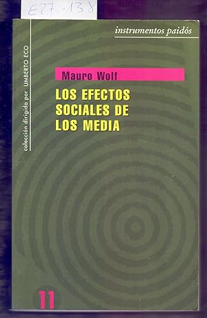 Immagine del venditore per LOS EFECTOS SOCIALES DE LOS MEDIA venduto da Libreria 7 Soles