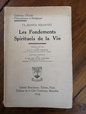 Les fondements spirituels de la vie 1932 - SOLOVIEV Vladimir - Spiritualité Religion Chrétienté e...
