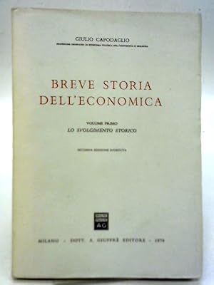 Bild des Verkufers fr Breve Storia Dell'Economia Vol I zum Verkauf von World of Rare Books