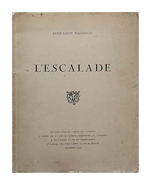 René-Louis Piachaud - L'escalade