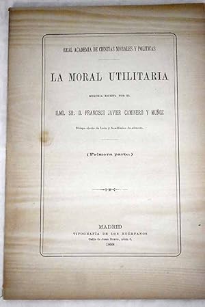 Seller image for La Moral utilitaria for sale by Alcan Libros
